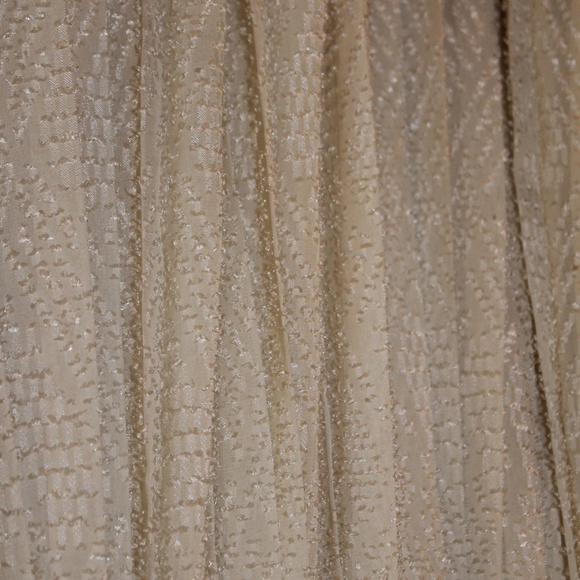 IVORY/WHITE 100% SILK DRESS. SWEETHEART STRAPLESS - Picture 4 of 6